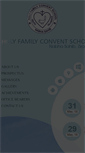 Mobile Screenshot of holyfamilyconventschool.com